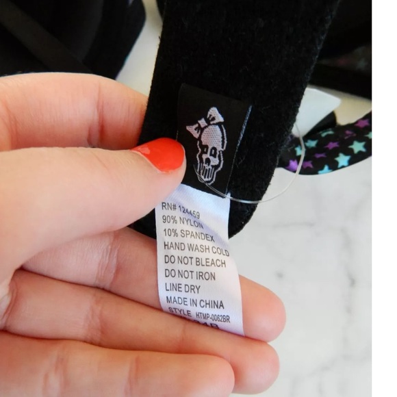 NWT Hot Topic Star Print Bra Panty Set 34B Small - Picture 6 of 6